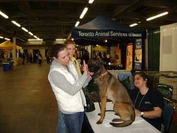 "Henna" doing some meet and greet at the Toronto Sportsmen Show 2009
