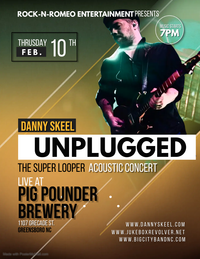 Danny Skeel of Jukebox Revolver live and Acoustic at Pig pounder 