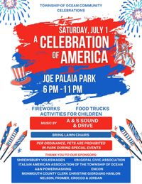 Joe Palaia Park- Ocean Township, NJ - 4th of July Fireworks