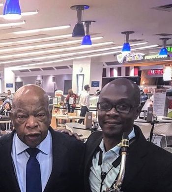 With Congressman John Lewis!!
