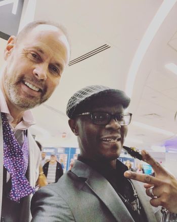 With TNT’S Ernie Johnson Jr.
