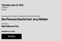 Ben Paterson Quartet feat. Jerry Weldon 