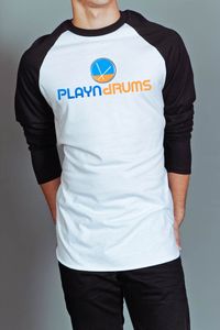 PLAYN DRUMS Baseball Tee