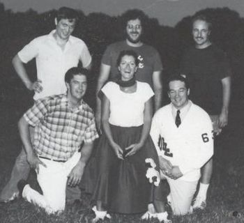 Band Line up 1985 Dan, Brenda and Jim (Front Row) Don Schott, John Keene and Dave Kucia (Back Row)
