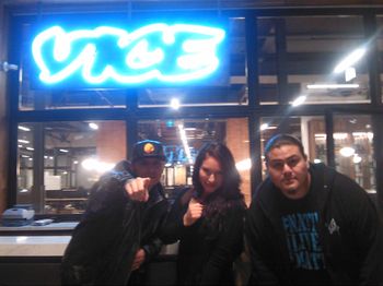 Jayohcee, Nikki Sanchez, Natannii Means at VICE headquarters. Toronto, Ont

