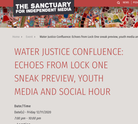Jayohcee @ WATER JUSTICE CONFLUENCE: (WORLD PREMIER) ECHOES FROM LOCK ONE DOCUMENTARY w/ Q&A + Performance