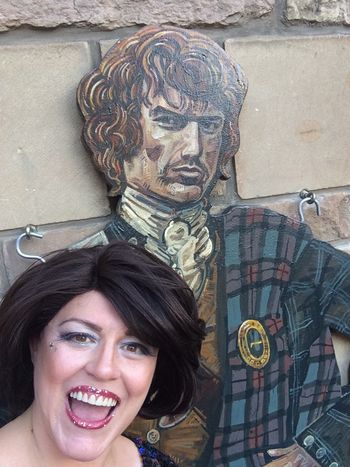 Me and the delicious James Fraser. He's all the rage in Edinburgh!
