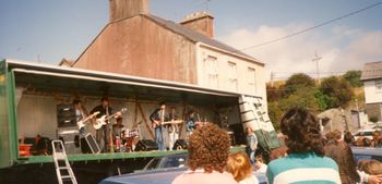 First hometown gig for Steve & Joe. On a truck - Ennistymon 1988.
