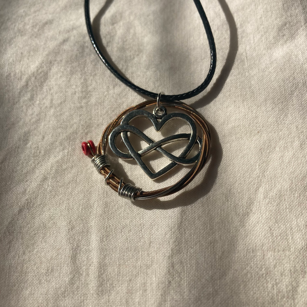 Recycled Guitar String Necklace Treble Clef - Etsy