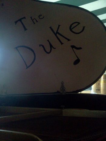 At Surf Ballroom Clear Lake Iowa, piano signed by Duke!
