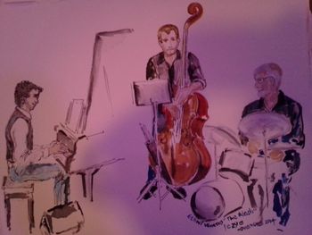 Painting of the trio performanceby Eleni Venetos
