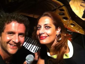 W/ my good friend and marvelous vocalist Alexia Vassiliou after a duo concert in LA.
