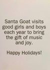 Santa Goat Christmas Card Set SIGNED