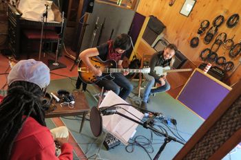 Cornelius Eady Trio recording at Verdant Studio. Vermont.
