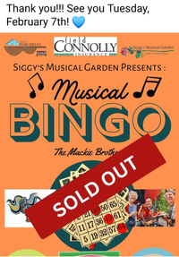 SOLD OUT! Siggy's Musical Garden Annual Music Bingo Fundraiser