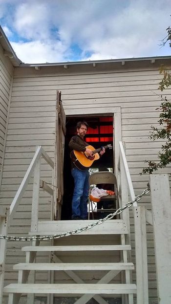 Don't make me very carefully put this guitar down in its case, wipe it down, latch it, put it out of the sun, and come down there.
