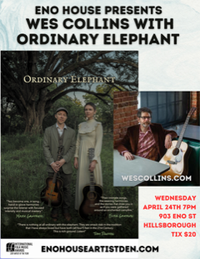 Wes Collins and Ordinary Elephant at Eno House Artist's Den