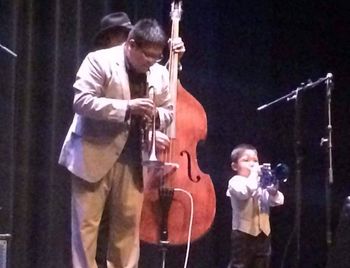 Bb blues with my son!
