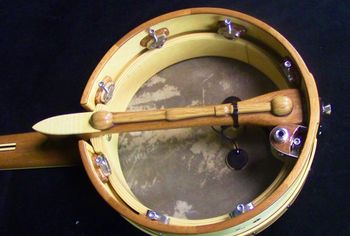 Late husband's bodhran tipper built in
