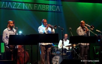 With Eddie Allen's PUSH at the Jazz na Fabrica festival August 2017
