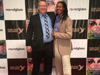 Jason and Tra Cooper-Harris at the Global Peace Song Awards
