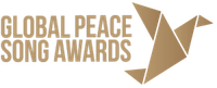 Jason Moon accepts a Global Peace Song Award 