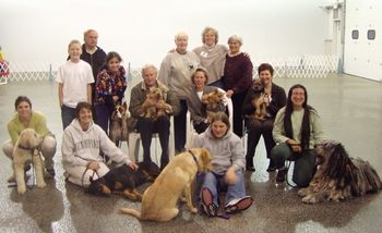 Gasparo with our Therapy Dog Class Fall/Winter '06
