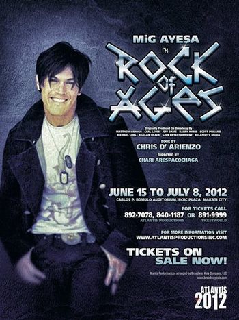 Publicity Poster for ROCK OF AGES - Manila
