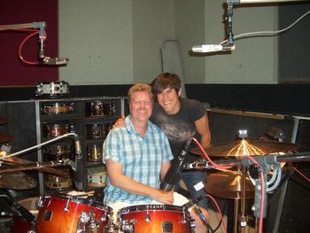 'JR' Roberston & MiG in the studio
