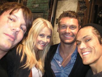 Jon Skibic, Julianne Hough, Ryan Seacrest & MiG
