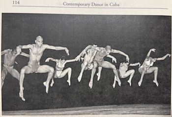 Tomás Guilarte (front left) rehearsing with Danza Narciso Medina
