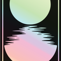 LOAS Moon Holographic Sticker