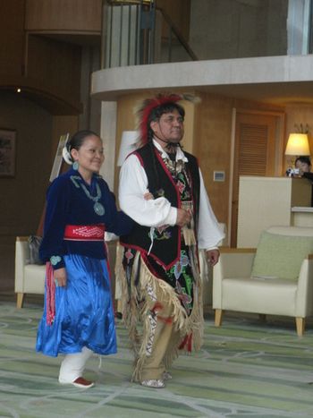 Karletta and Nino dancing Navajo two step
