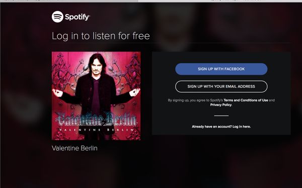 Valentine Berlin USA New album available 10 songs features the hit singles "Dance With A Vampire" and "Ghost Ghost Hey"