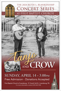 2024 Ruth L. Blankenship Concert Series at First Baptist Church Presents: Tanjo & Crow