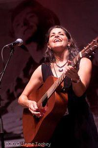 Carolann Solebello at Woody Guthrie Folk Festival