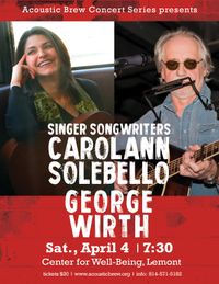 Carolann Solebello and George Wirth in Lemont PA -- CANCELLED