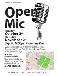 Carolann Solebello hosts Open Mic Night in NYC