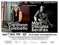 Carolann Solebello and Marc Douglas Berardo at STAGE 33 LIVE