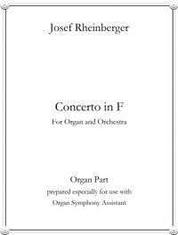 Organ Concerto no. 1 in F (Organ Strings and Horns) by Josef Rheinberger