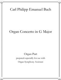 Organ Concerto in G (Organ and Strings by C. P. E. Bach