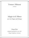 Adagio (arranged for Strings and Organ) attributed to Tomaso Albinoni