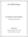 Organ Concerto no. 2 in G Minor (Organ, Strings, Brass, and Tympani) by Josef Rheinberger