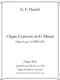 Organ Concerto HWV 291 (Violin/Cello Soli, Strings and Organ) by G. F. Handel