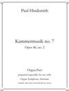 Kammermusik no. 7 (for Small Chamber Orchestra) by Paul Hindemith