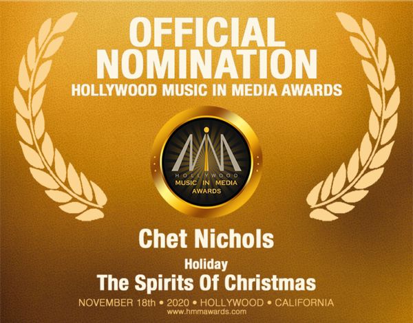 Chet's song nomination in the 2020 HMMA Awards Music Event in Hollywood, November 2020.
