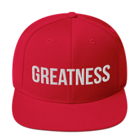 Greatness Snapback Cap (Red)