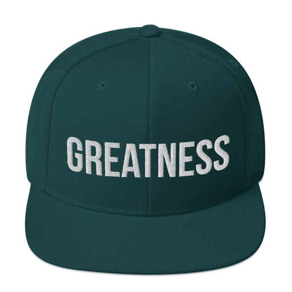 Greatness Snapback Cap (Green)