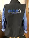 SA7288: Ladies IHSA Alumni Logo Soft Shell Vest