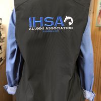 SA7288: Ladies IHSA Alumni Logo Soft Shell Vest